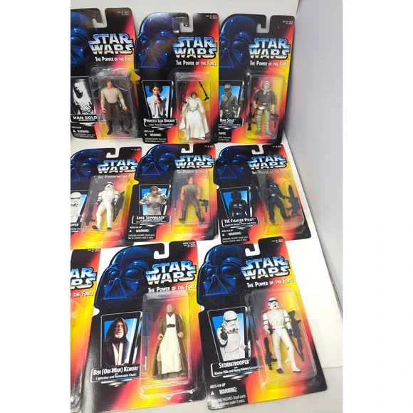 Lot of 14 - 1995 Star Wars The Power of the Force Red Card Action Figure Kenner - Picture 2 of 8
